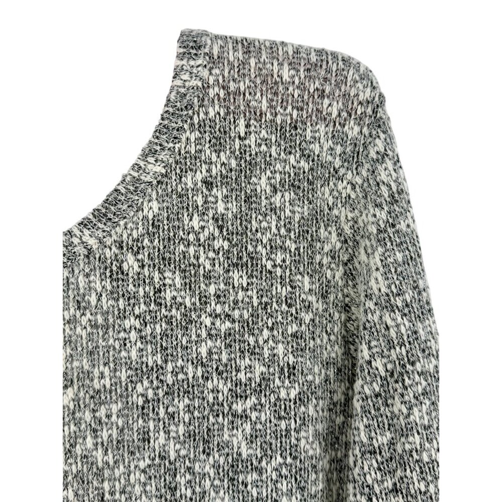 Anthropologie X Clu Willoughby Shimmer Knit Ruffle Hem Bow Back L/S Top - Picture 11 of 16